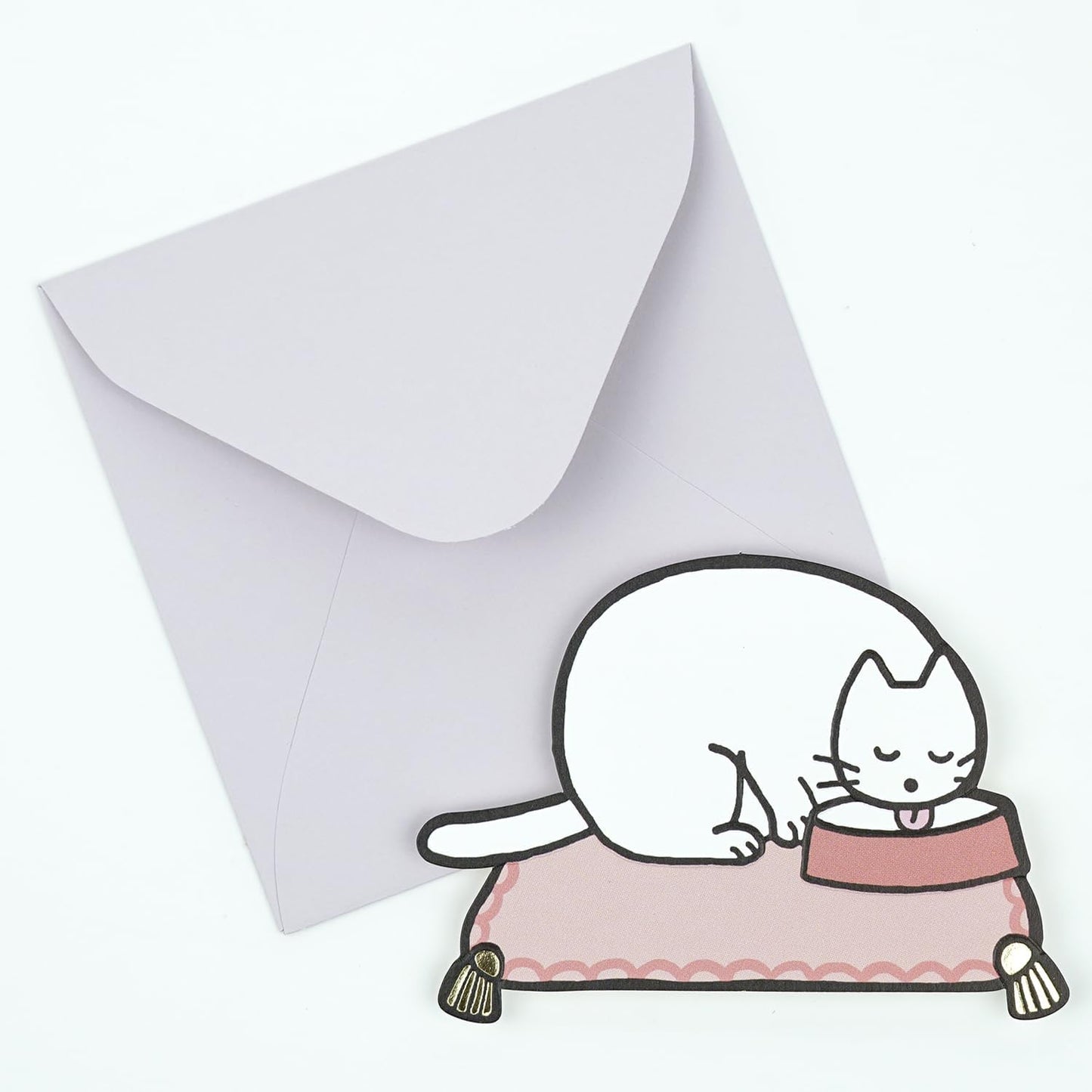 Greeting Life Gift Message Card Pack Cat YD-38 Blue