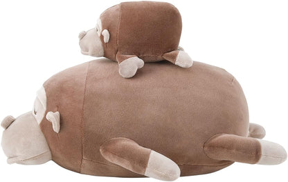 LIV HEART Marshmallow Animal Bolster cushion 48928-92 Gorilla