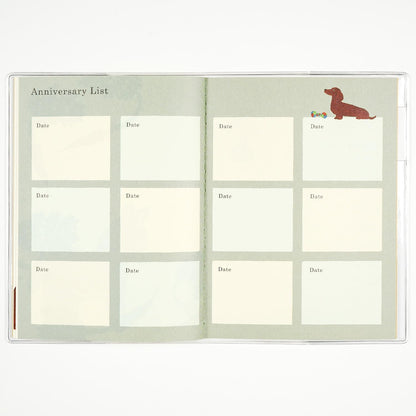 2026 Yusuke Yonezu A6 soft cover monthly planner Terrier