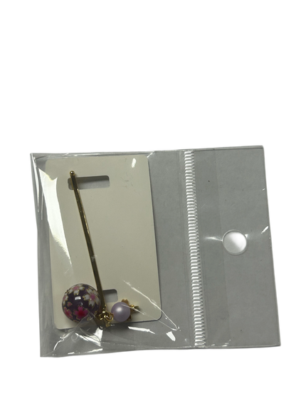 Sakura ball hairpin purple HD