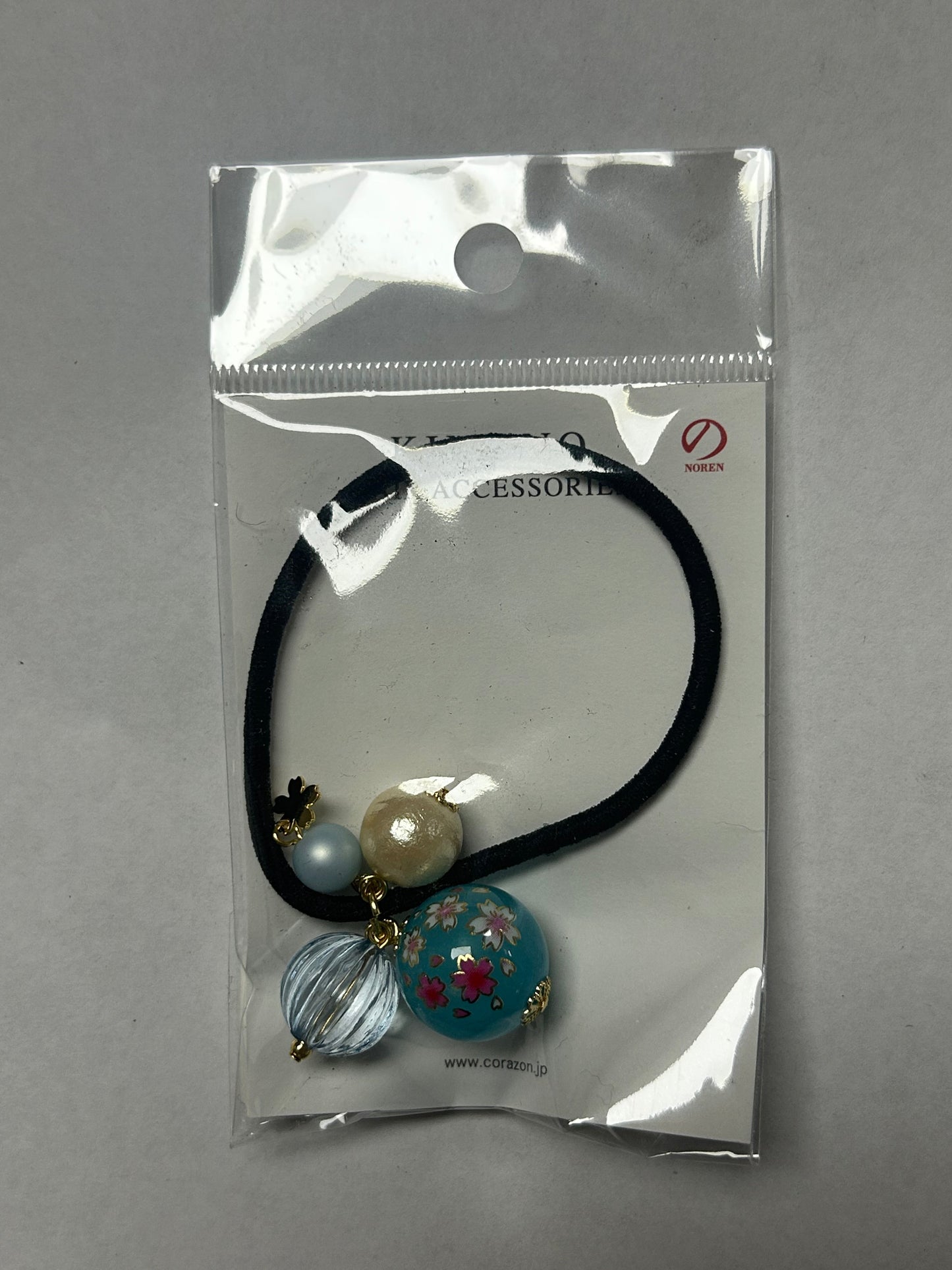 Sakura ball hair rubber blue HD