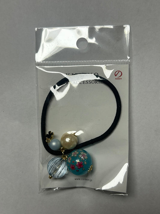 Sakura ball hair rubber blue HD