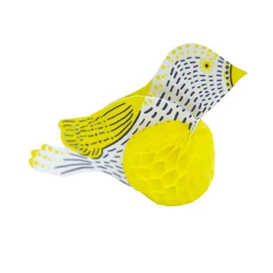 Honeycomb Bird Mini Card, Yellow. AT-18
