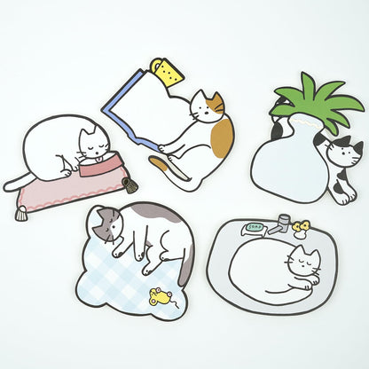 Greeting Life Gift Message Card Pack Cat YD-38 Blue