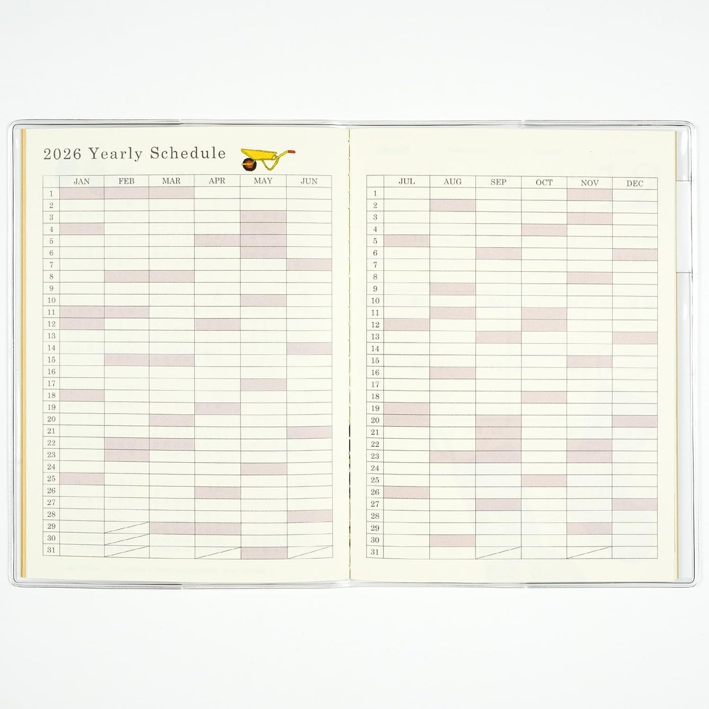 2026 Yusuke Yonezu A6 soft cover monthly planner Terrier