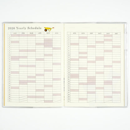 2026 Yusuke Yonezu A6 soft cover monthly planner Terrier