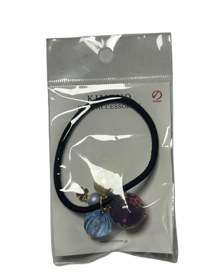 Sakura ball hair rubber purple HD