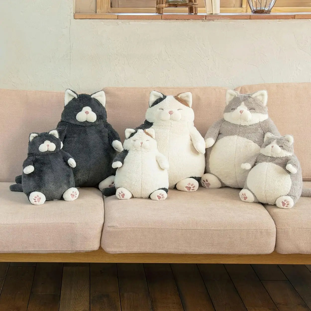 LIV HEART Premium 27722-74 Hugging Pillow, Cat Positivity (M LIV HEART Premium 27722-74 Hugging Pillow, Cat Positivity (M