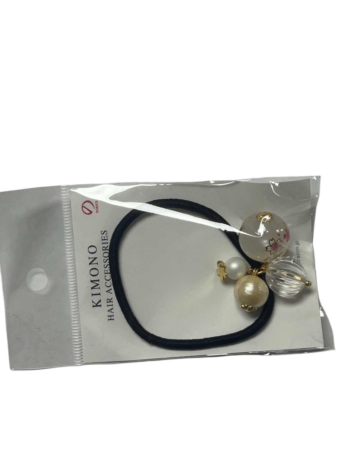 Sakura ball hair rubber white HD