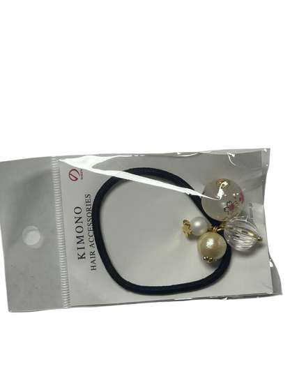 Sakura ball hair rubber white HD