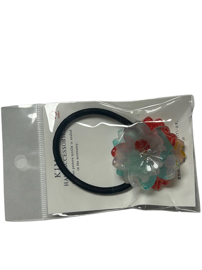 Acrylic Original Sakura Hair tie Pony Japanese pattern Flower Blue