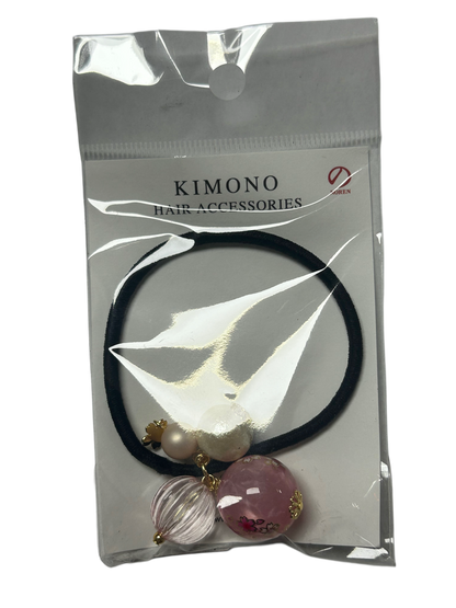 Sakura ball hair rubber peach HD