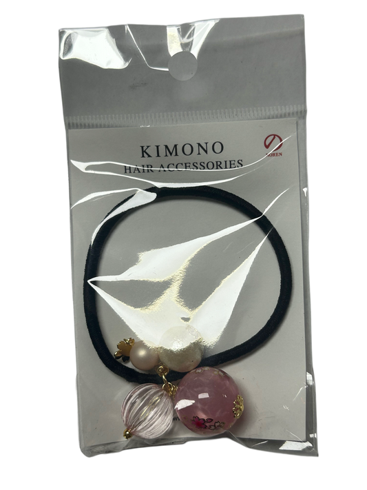 Sakura ball hair rubber peach HD