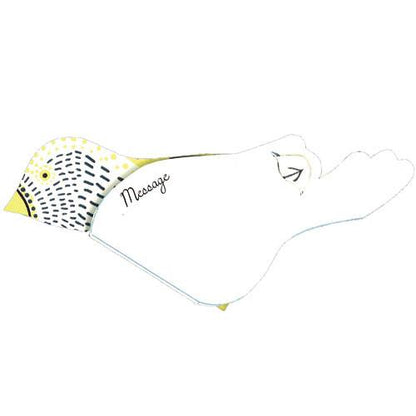 Greeting Life Honeycomb Bird Mini Card Yellow AT-18