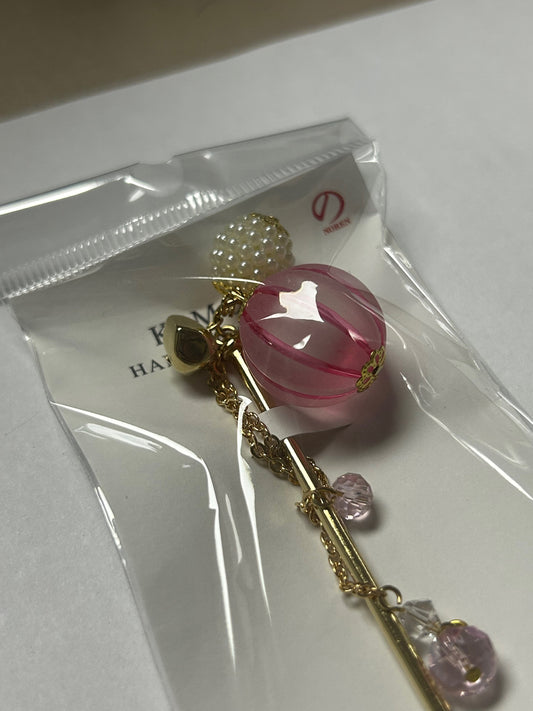 Foam ball hairpin peach HD