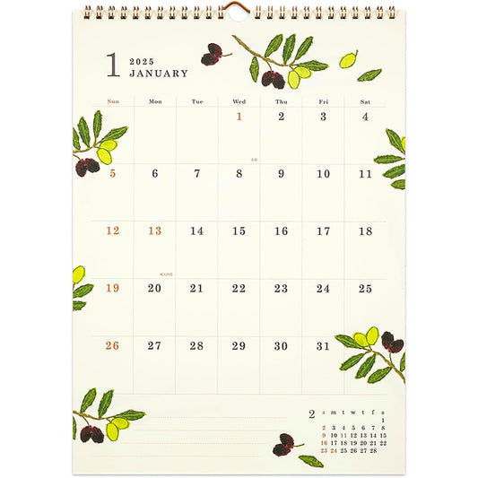 Greeting Life Wall Calendar 2025 C-1577-YZ