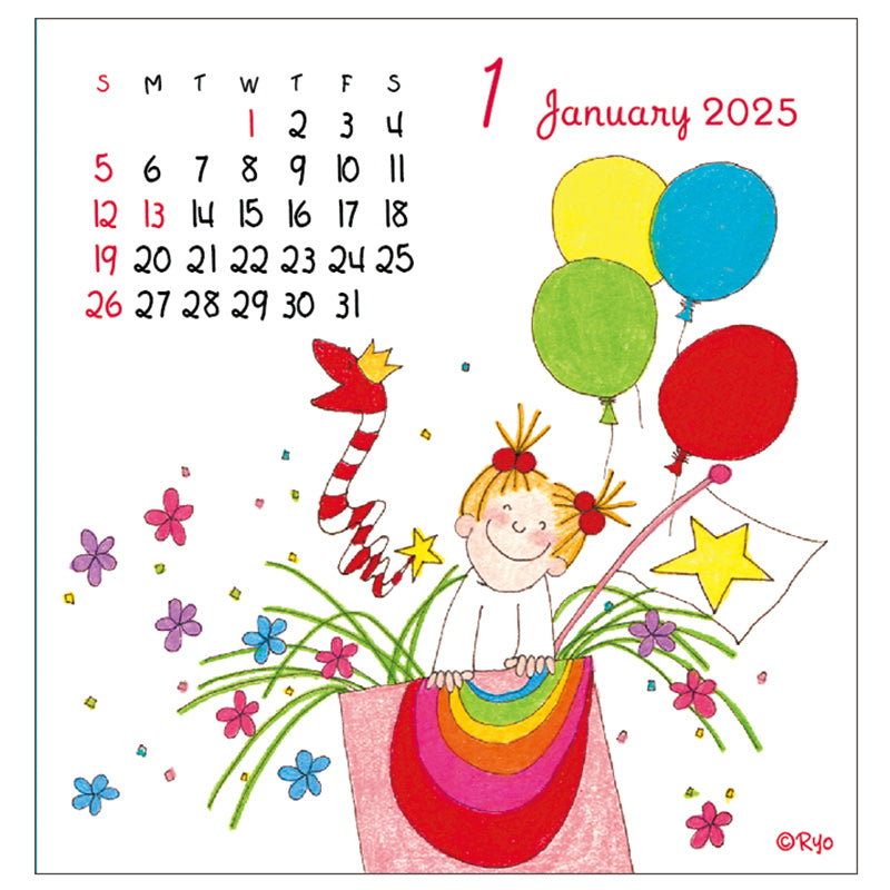 Greeting Life Desktop Calendar 2025 C-1611-RY