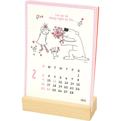 Greeting Life Letterpress Stand Calendar 2025 C-1613-RY