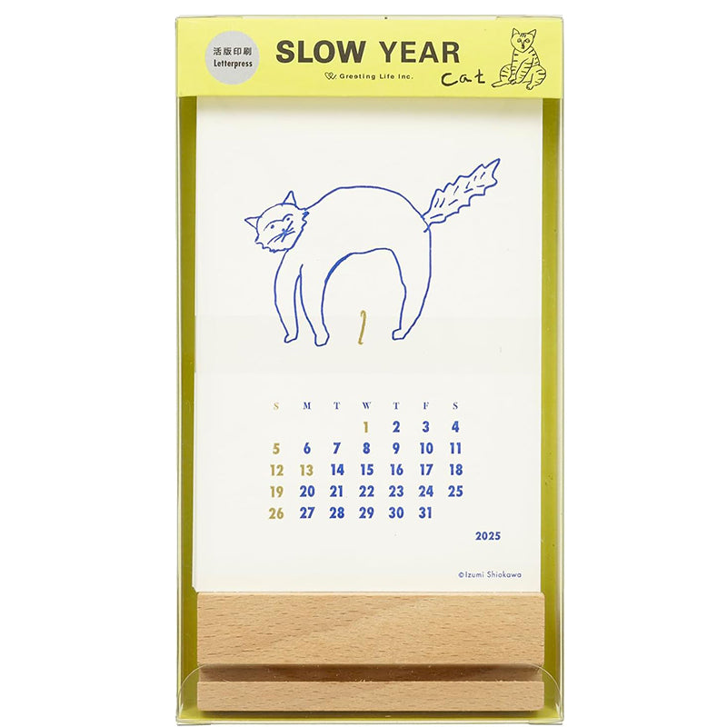 Greeting Life Letterpress Stand Calendar 2025 C-1614-SH