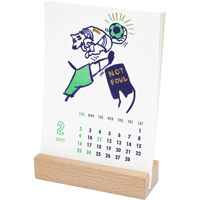 Greeting Life Letterpress Stand Calendar 2025 C-1616-CB