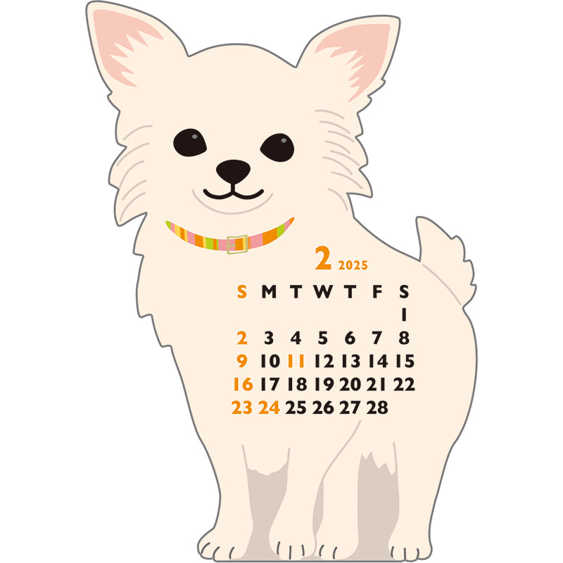 Greeting Life Animal Diecut Calendar Mini 2025 C-1618-ET