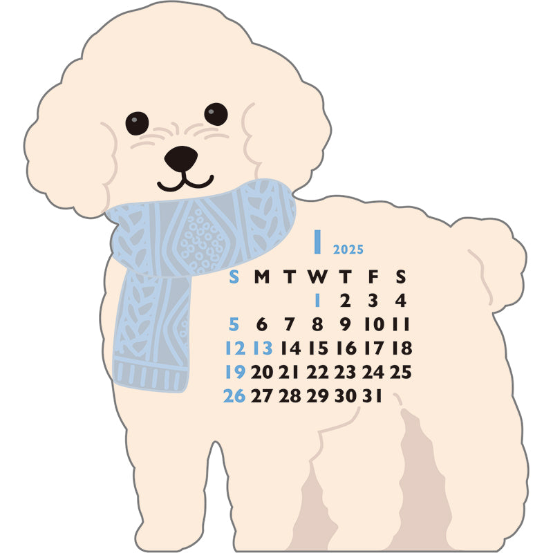 Greeting Life Animal Diecut Calendar Mini 2025 C-1620-ET