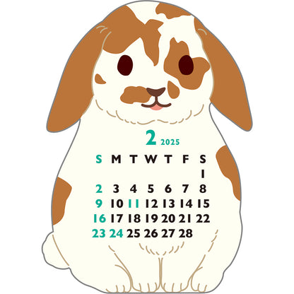 Greeting Life Animal Diecut Calendar Mini 2025 C-1628-ET