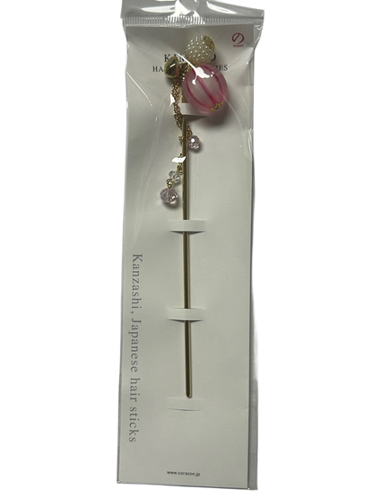 Foam ball hairpin peach HD