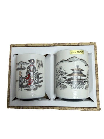 Mug 2 pairs White Maiko Lady