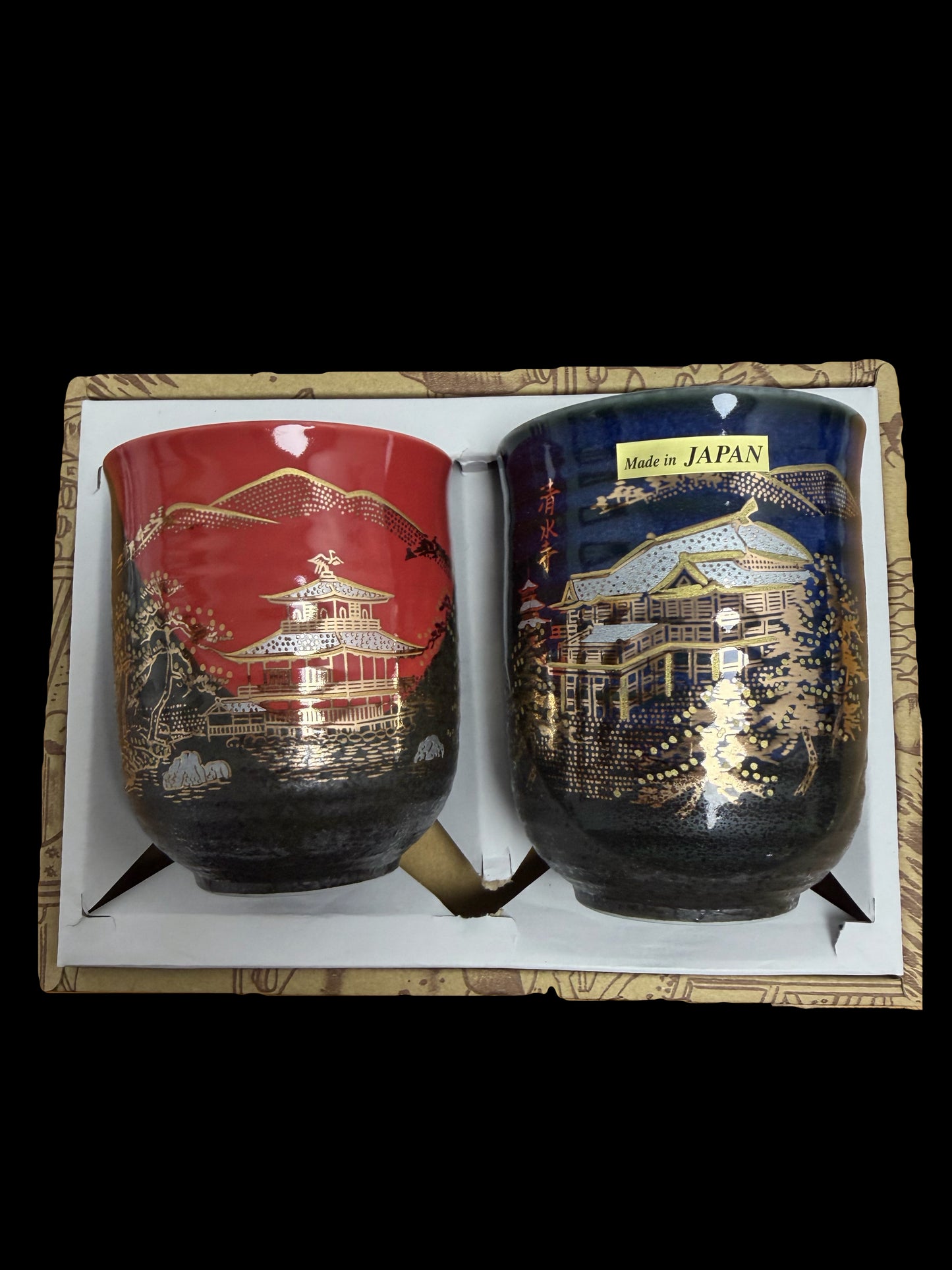Mug 2 pairs Blue and Red gake