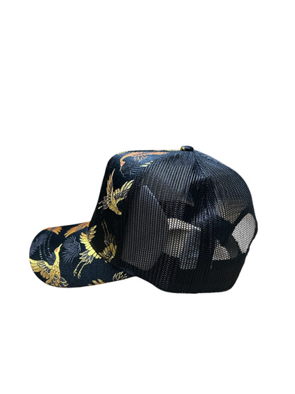 Kinran Mesh Cap Crane Gold