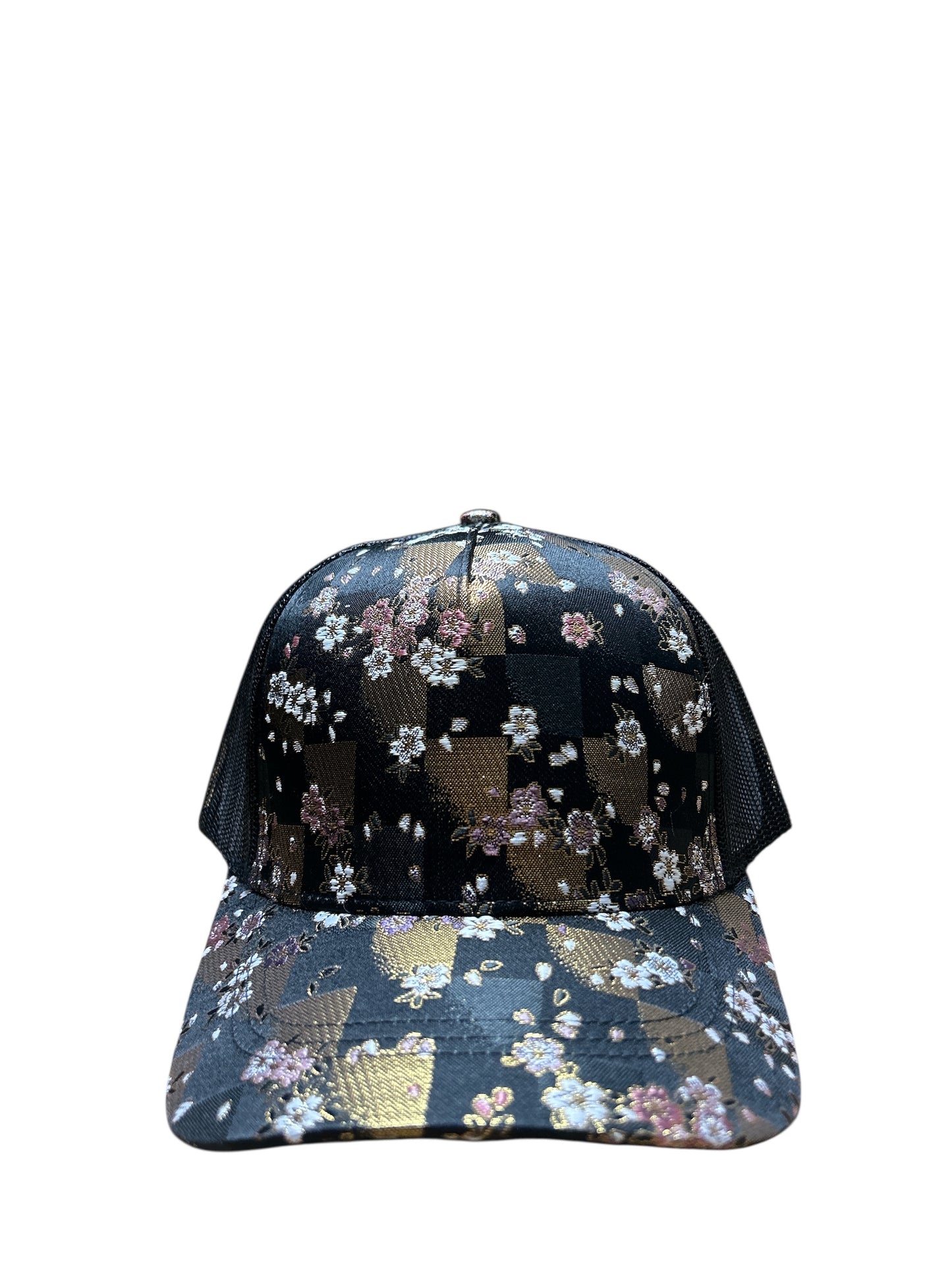 Kinran Mesh Cap Checkered Gold