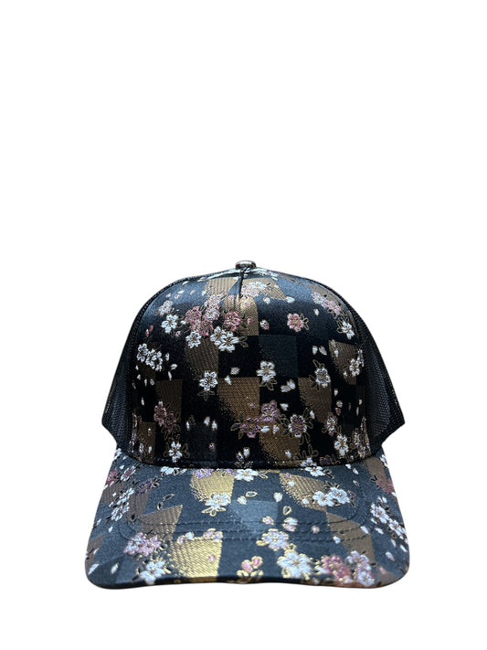 Kinran Mesh Cap Checkered Gold