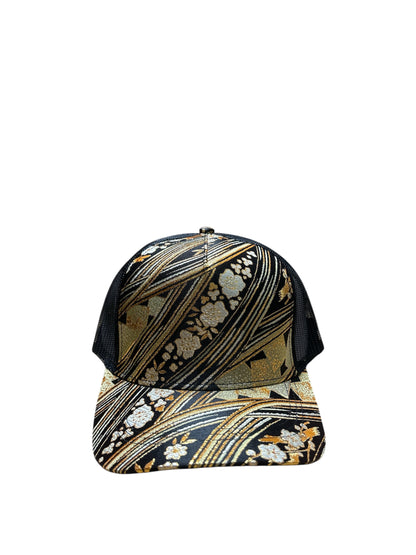 Kinran Mesh Cap Gold Flower