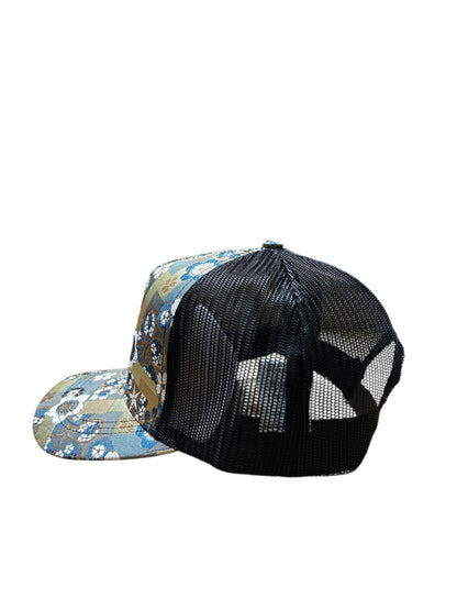 Kinran Mesh Cap Plaid Cherry Silver