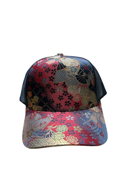 Kinran Mesh Cap Fan Red