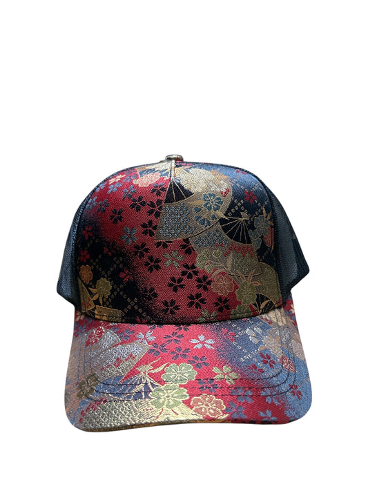 Kinran Mesh Cap Fan Red