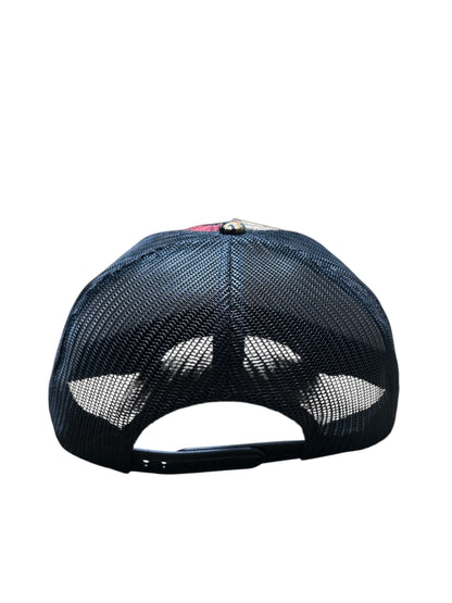 Kinran Mesh Cap Fan Red