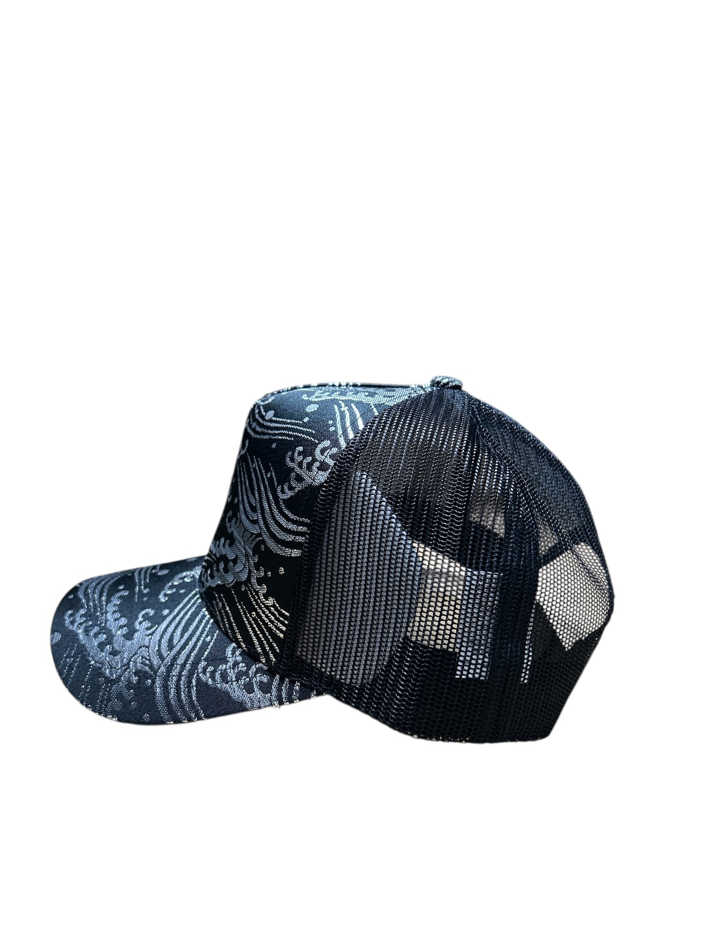 Kinran Mesh Cap Silver Wave