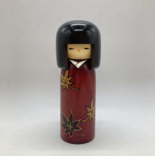 Momiji Kokeshi Doll, by Usaburo
