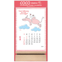 Greeting Life Letterpress Stand Calendar 2024 C-1529-RY