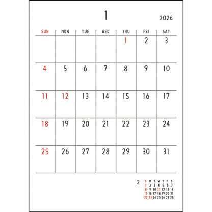 2026 Desk Calendar by Noritake