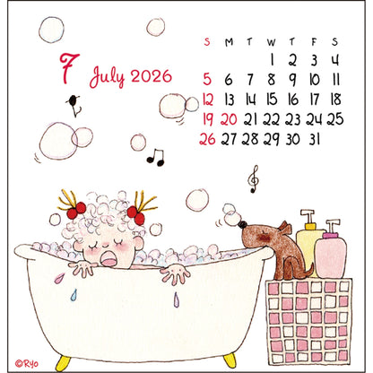 2026 Desk Calendar, Coco-chan/Ryo Sakamoto