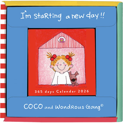 2026 Desk Calendar, Coco-chan, Daily Calendar