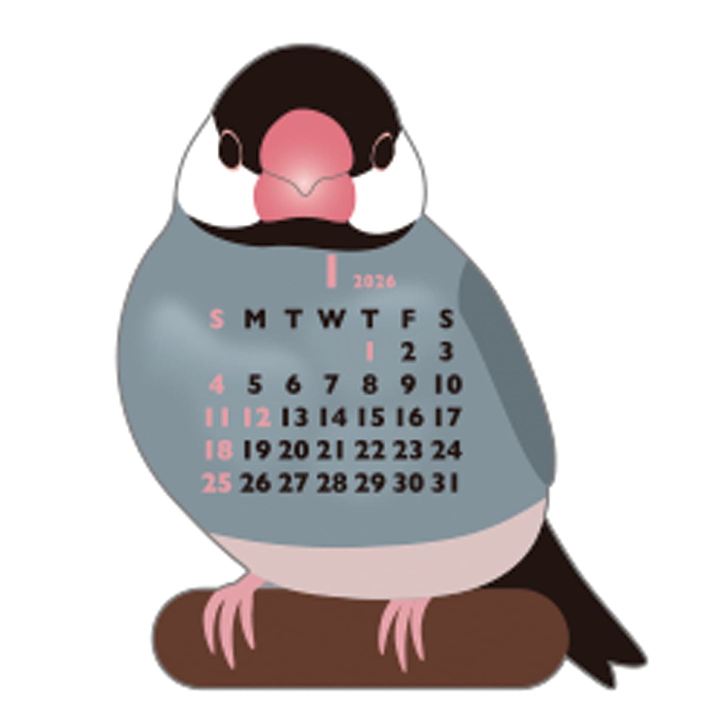 2026 Calendar-Animal Die Cut - MINI PADDYBIRD