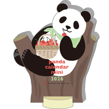 2026 Calendar-Animal Die Cut - MINI PANDA