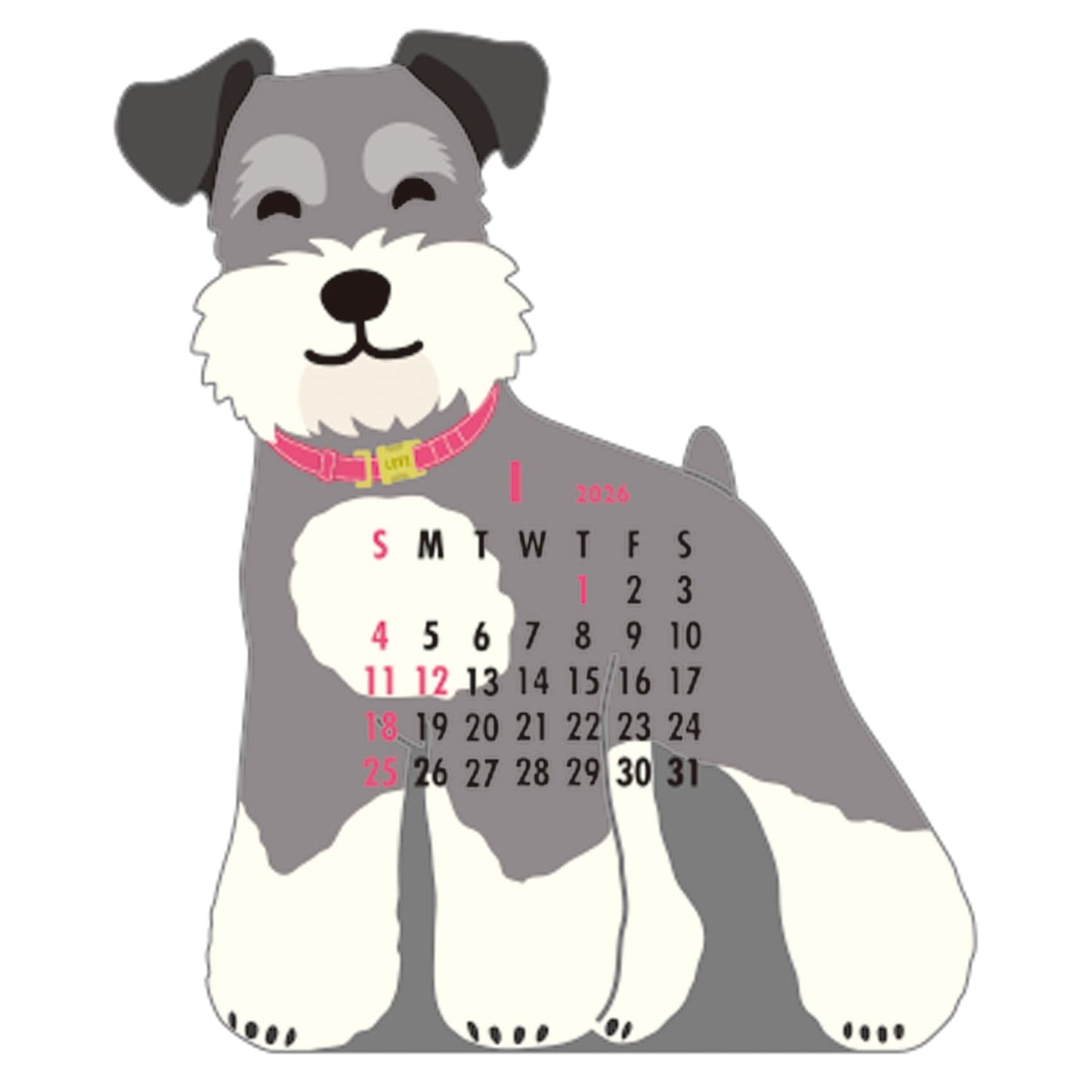 Miniatuur Schnauzer Kalender 2026 Met Schattige Foto's Miniatuur Schnauzer Kalender 2026 Met Schattige Foto's