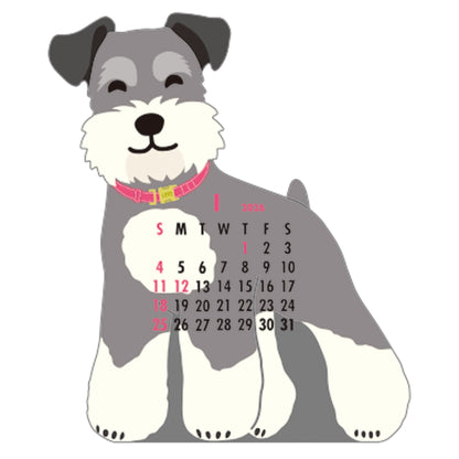 2026 Calendar-Animal Die Cut - Schnauzer
