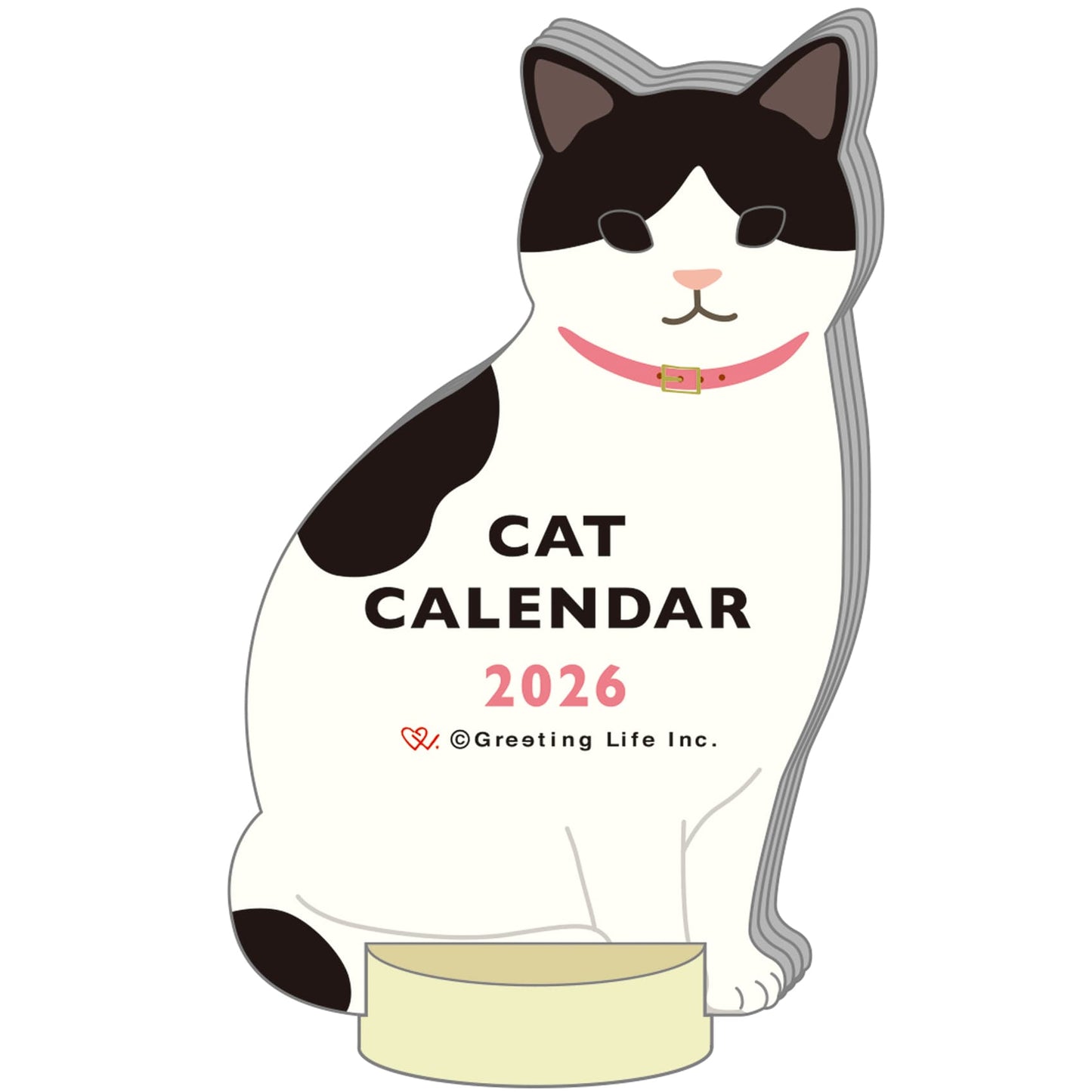 2026 Calendar-Animal Die Cut - Cat