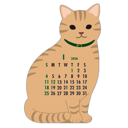 2026 Calendar-Animal Die Cut - Cat